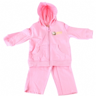 Hello Kitty Toddler Hoodie and Pants Set-Pink - Perfect for everyday fun, this Hello Kitty 2-piece is sure to To make them look ravishing. The hoodie features a full zip, ribbed trim, Kangaroo pockets and favorite Hello Kitty Symbols.The matching pants have a ribbed elastic waistband. 