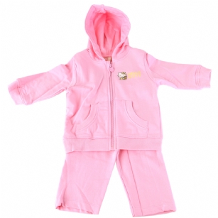 Hello Kitty Toddler Hoodie and Pants Set-Pink - Perfect for everyday fun, this Hello Kitty 2-piece is sure to To make them look ravishing. The hoodie features a full zip, ribbed trim, Kangaroo pockets and favorite Hello Kitty Symbols.The matching pants have a ribbed elastic waistband. 
