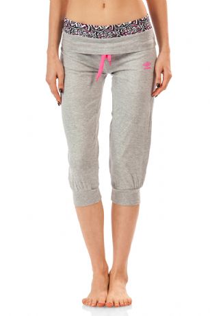 Umbro Women's Contrast Fitted Lounge Capri Pant - Light Heather Grey ...