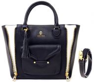 Vertigo Paris Dylan Medium Satchel Bag - Black/White