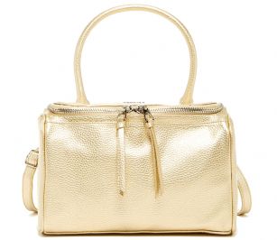Vertigo Paris Karmen Rectagle Shoulder Bag - Gold - Vertigo Paris brings us exciting bags for the dedicated fashionista. The fabulous VertigoKarmen Rectangle Shoulder Baghas plenty of space for everything and plenty of style for anything. Features, faux leather exterior, a top zip around closure, single top handle wit 7" drop, removable adjustable shoulder cross-body strap, polished Signature Logo at top, fully lined fabric interior with slip and wall zip pocket, includes dust bag. Bag Measures: 11.5" x 7" x 6.5" (WxHxD). This bag Will become your "go-to" bag for running errands.Vertigo Paris Designed in Los Angeles - Vertigo's product line includes every lady's wardrobe staples including dresses, tops, trousers, skirts and handbags, the brand that presents the feminine yet modern and clean-out collection without breaking the bank!