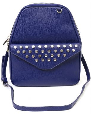 Vertigo Paris Toxic Shoulder Bag - Indigo Blue - Vertigo Paris brings us exciting bags for the dedicated fashionista. The fabulous VertigoParis Toxic Shoulder Baghas plenty of space for everything and plenty of style for anything. Features, faux leather exterior, a top zip around closure, Flap front pocket with screw topstud detail, removable adjustable shoulder cross-body strap, Back Signature Hardware logo and slip pocket, fully lined fabric interior with slip and wall zip pocket, includes dust bag. Bag Measures: 10.5" x 12" x 5.5" (WxHxD). This bag Will become your "go-to" bag for running errands.Vertigo Paris Designed in Los Angeles - Vertigo's product line includes every lady's wardrobe staples including dresses, tops, trousers, skirts and handbags, the brand that presents the feminine yet modern and clean-out collection without breaking the bank!