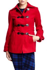 Vertigo Paris Toggle Front Coat - Pomegranate