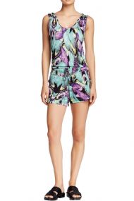 Vertigo Paris Women's Printed Sleeveless Hooded Romper - Butterfly