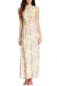 Vertigo Paris Women's Floral Print Halter Maxi Dress - Anne Floral