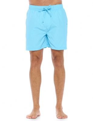 Ashford & Brooks Men's Swim Trunk Quick Dry Beach Shorts with Pockets - Blue -  Get ready to make a splash with our stylish Ashford & Brooks swim shorts! Whether you're hitting the beach or lounging by the pool, these shorts are the perfect choice for any aquatic adventure. Made from ultra-soft 100% Nylon fabric designed with a roomy relaxed fit, our swim shorts are designed to be both comfortable and durable, so you can enjoy your time in the water without worrying about wear and tear.Our swim shorts come in a variety of colors and designs, so you can find the perfect pair to match your personal style. Featuring Elasticized waist and drawstring bow tie closure for easy pull on and added comfort, and 2 side seam pockets, approx. 5" inseam length and 13" rise length. From bold prints to classic solids, we have something for everyone. Plus, our shorts are designed with practical features like pockets and adjustable waistbands, so you can keep your essentials close at hand and get a custom fit.So, what are you waiting for? Dive into summer with our swim shorts and make a splash wherever you go! 