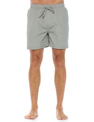 Ashford & Brooks Men's Swim Trunk Quick Dry Beach Shorts with Pockets - Grey -  Get ready to make a splash with our stylish Ashford & Brooks swim shorts! Whether you're hitting the beach or lounging by the pool, these shorts are the perfect choice for any aquatic adventure. Made from ultra-soft 100% Nylon fabric designed with a roomy relaxed fit, our swim shorts are designed to be both comfortable and durable, so you can enjoy your time in the water without worrying about wear and tear.Our swim shorts come in a variety of colors and designs, so you can find the perfect pair to match your personal style. Featuring Elasticized waist and drawstring bow tie closure for easy pull on and added comfort, and 2 side seam pockets, approx. 5" inseam length and 13" rise length. From bold prints to classic solids, we have something for everyone. Plus, our shorts are designed with practical features like pockets and adjustable waistbands, so you can keep your essentials close at hand and get a custom fit.So, what are you waiting for? Dive into summer with our swim shorts and make a splash wherever you go! 