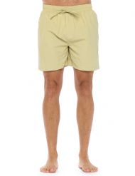 Ashford & Brooks Men's Swim Trunk Quick Dry Beach Shorts with Pockets - Beige/Khaki