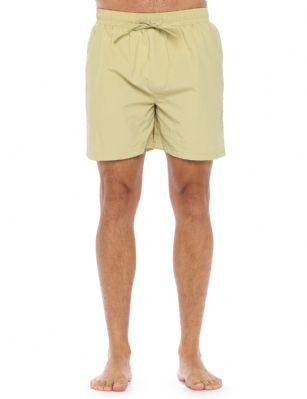Ashford & Brooks Men's Swim Trunk Quick Dry Beach Shorts with Pockets - Beige/Khaki -  Get ready to make a splash with our stylish Ashford & Brooks swim shorts! Whether you're hitting the beach or lounging by the pool, these shorts are the perfect choice for any aquatic adventure. Made from ultra-soft 100% Nylon fabric designed with a roomy relaxed fit, our swim shorts are designed to be both comfortable and durable, so you can enjoy your time in the water without worrying about wear and tear.Our swim shorts come in a variety of colors and designs, so you can find the perfect pair to match your personal style. Featuring Elasticized waist and drawstring bow tie closure for easy pull on and added comfort, and 2 side seam pockets, approx. 5" inseam length and 13" rise length. From bold prints to classic solids, we have something for everyone. Plus, our shorts are designed with practical features like pockets and adjustable waistbands, so you can keep your essentials close at hand and get a custom fit.So, what are you waiting for? Dive into summer with our swim shorts and make a splash wherever you go! 