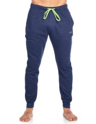 Balanced Tech Men's Jersey Knit Jogger Lounge Pants - Ottoman Ribbed Navy Heather