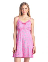 Casual Nights Women's Sleepwear Slip Nightgown Chemise Nighty - Pink