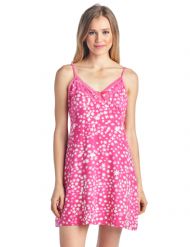 Casual Nights Women's Sleepwear Camisole Nightshirt Nightie - Pink