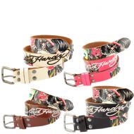 Ed Hardy EH3111K Geisha Stones Girls-Leather Belt