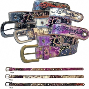 Ed Hardy EH3285 Desert Rose-Kids Girls-Leather Belt - The Ed Hardy EH 3285 Desert Rose-Kids Girls-Leather Belt is one of most popular belts it features Rose graphic detail, and is part of the Ed Hardy Kids Collection.  