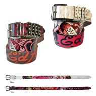 Ed Hardy EH3291 Roses Garden-Kids Girls-Leather Belt