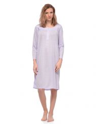 Casual Nights Women's Long Sleeve Dot Nightgown - Purple
