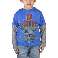 Ed Hardy Thermal Toddlers T-Shirt - Cobalt