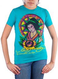 Ed Hardy Toddlers Girls Short Sleeve T-Shirt - Teal