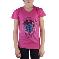 Ed Hardy Kids Girls Short Sleeve V-Neck T-Shirt - Hot Pink
