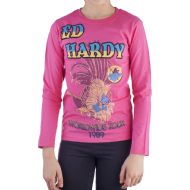 Ed Hardy Kids Girls Long Sleeve T-Shirt - Pink