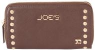 Joe's Jeans Casanova Zip Around Wallet With Studs - Brown