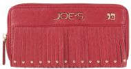 Joe's Jeans Bronco Zip Around Wallet With Tassles - Red