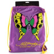 Ed Hardy Drew  Drawstring Butterfly  Bag - Purple