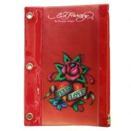 Ed Hardy Edie Eternal Love 3D Pencil Pouch - Red