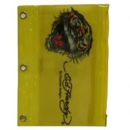 Ed Hardy Edie Tiger 3D Pencil Pouch - Yellow