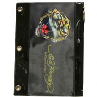 Ed Hardy Edie Tiger 3D Pencil Pouch - Black