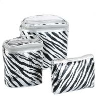 4 Piece Cosmetic Set - Silver