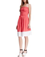Style NY Women's Double Breasted Button Heidi Dress - Pink