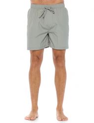 Ashford & Brooks Men's Swim Trunk Quick Dry Beach Shorts with Pockets - Grey