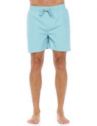 Ashford & Brooks Men's Swim Trunk Quick Dry Beach Shorts with Pockets - Slate