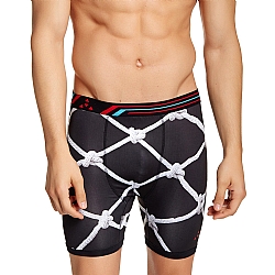 Balanced Tech Men's Active Performance Boxer Briefs - Black White