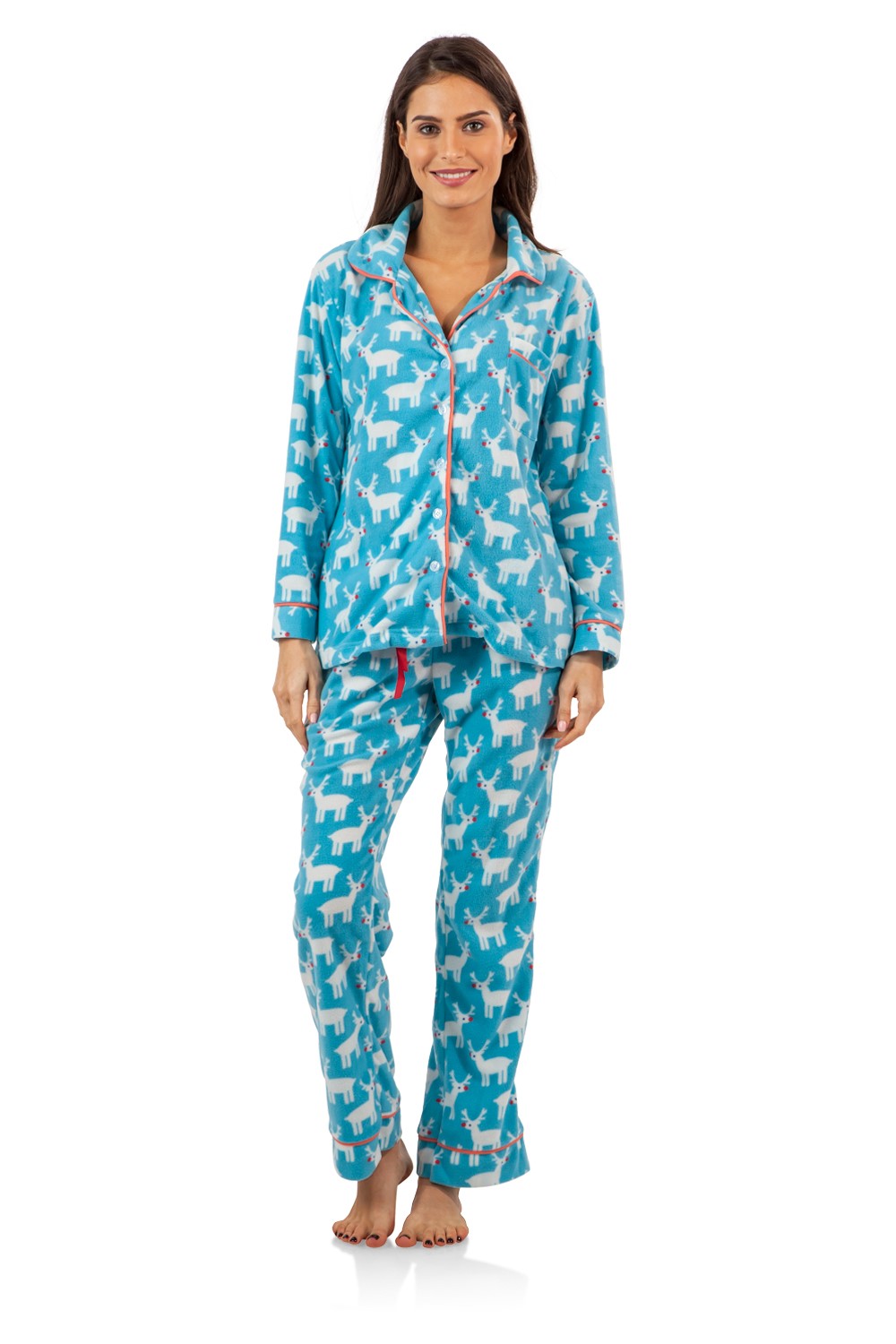 white button up pajamas
