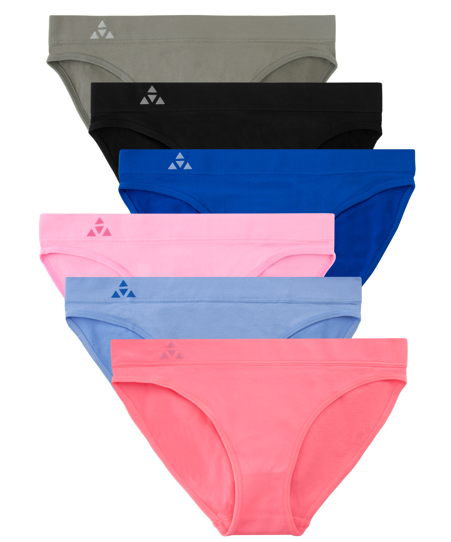 Balanced Tech Women's 6 Pack Seamless Low-Rise Bikini Panties - Spring  Bouquet BTW72934LR6