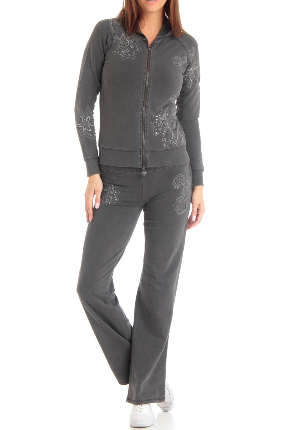 Vertigo Paris Wash Embroidered Lounge Tracksuit Jog Set