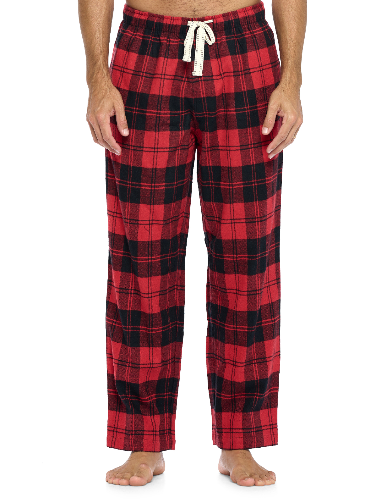 Ashford Brooks Mens Super Soft Flannel Plaid Pajama Sleep Pants