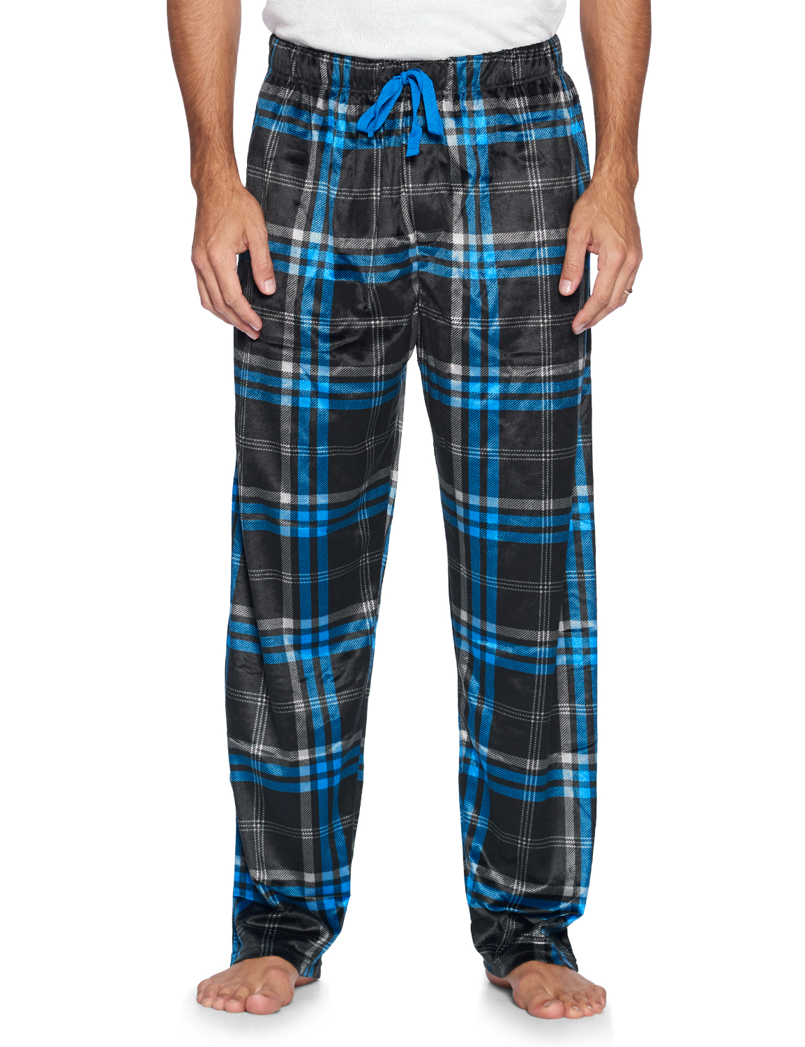 Ashford & Brooks Men's Mink Fleece Sleep Lounge Pajama Pants - Blue ...