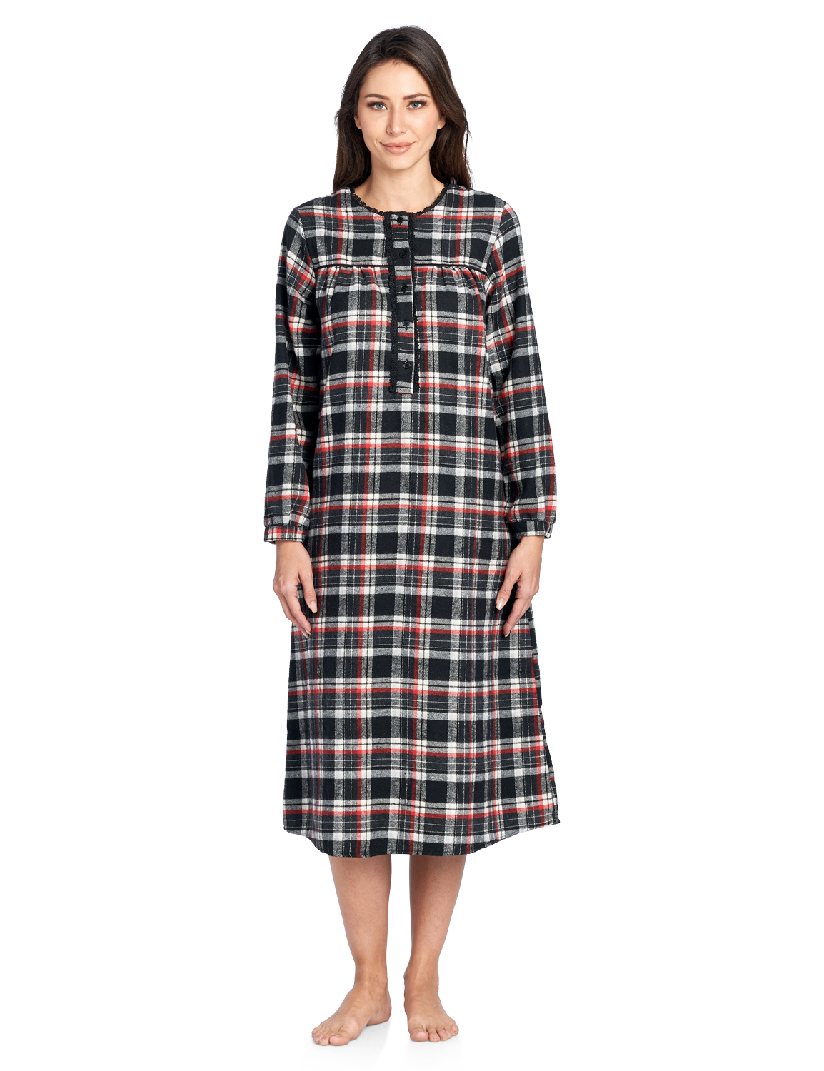 black long sleeve nightgown