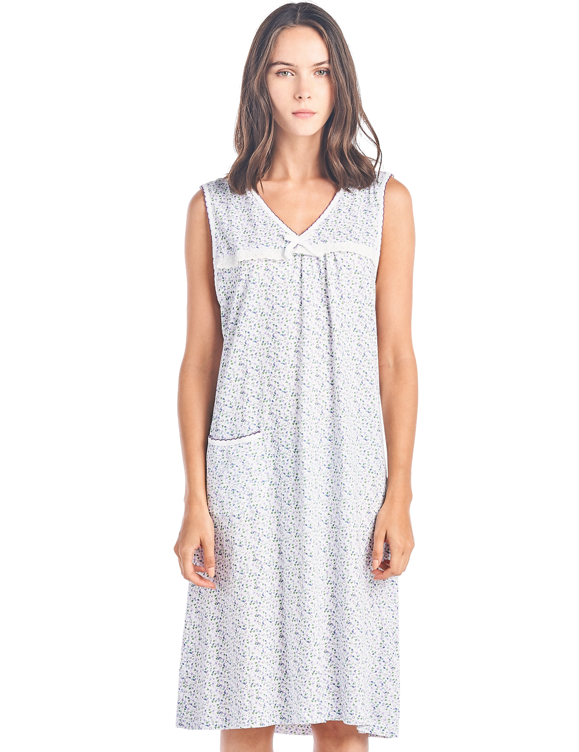 poly cotton sleeveless nighties